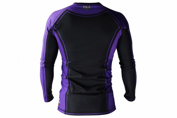 Photo3: BULL TERRIER Rashguard RANK 4.0 Long Sleeve Purple (3)