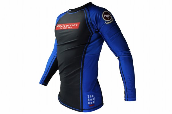 Photo2: BULL TERRIER Rashguard RANK 4.0 Long Sleeve Blue (2)