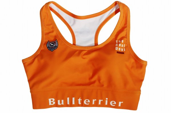 Photo1: BULL TERRIER Ladies Bra Top 3.0 Orange (1)