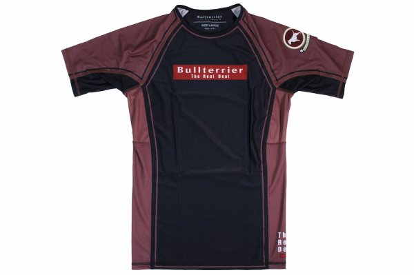 Photo4: BULL TERRIER Rashguard RANK 4.0 Short Sleeve Brown (4)