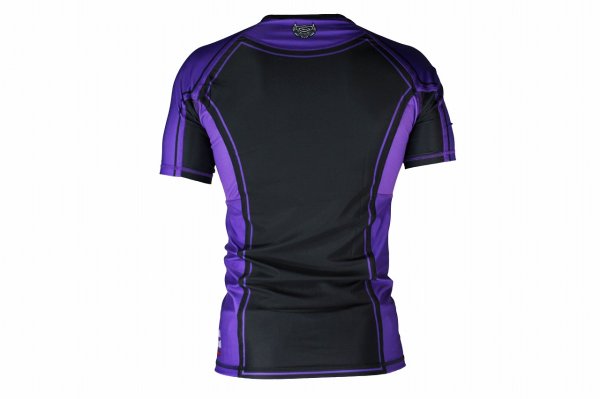 Photo3: BULL TERRIER Rashguard RANK 4.0 Short Sleeve Purple (3)