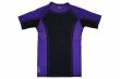 Photo5: BULL TERRIER Rashguard RANK 4.0 Short Sleeve Purple (5)