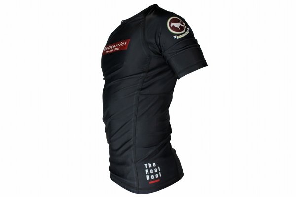 Photo2: BULL TERRIER Rashguard RANK 4.0 Short Sleeve Black (2)