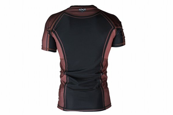 Photo3: BULL TERRIER Rashguard RANK 4.0 Short Sleeve Brown (3)