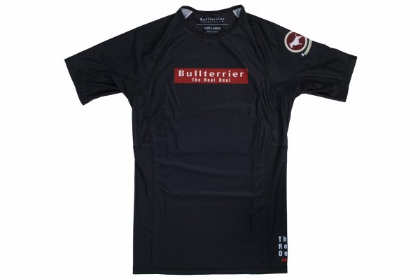 Photo4: BULL TERRIER Rashguard RANK 4.0 Short Sleeve Black (4)