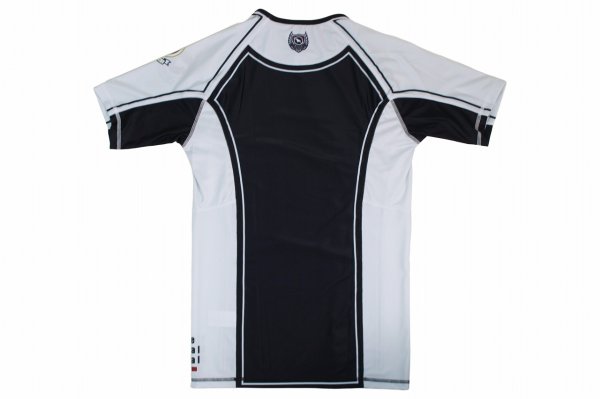 Photo5: BULL TERRIER Rashguard RANK 4.0 Short Sleeve White (5)