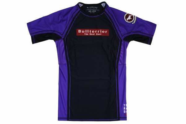 Photo4: BULL TERRIER Rashguard RANK 4.0 Short Sleeve Purple (4)