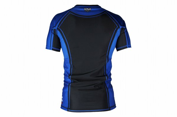 Photo3: BULL TERRIER Rashguard RANK 4.0 Short Sleeve Blue (3)