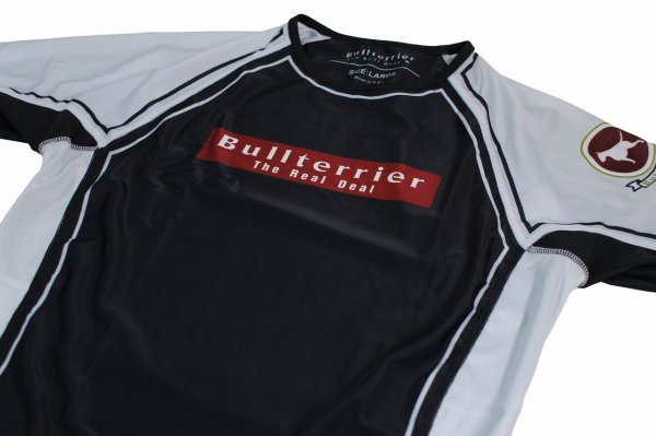 Photo6: BULL TERRIER Rashguard RANK 4.0 Short Sleeve White (6)