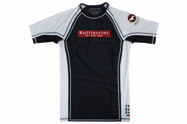 Photo4: BULL TERRIER Rashguard RANK 4.0 Short Sleeve White (4)