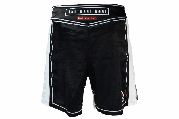Photo3: BULL TERRIER Fight Shorts RANK 4.0 White (3)