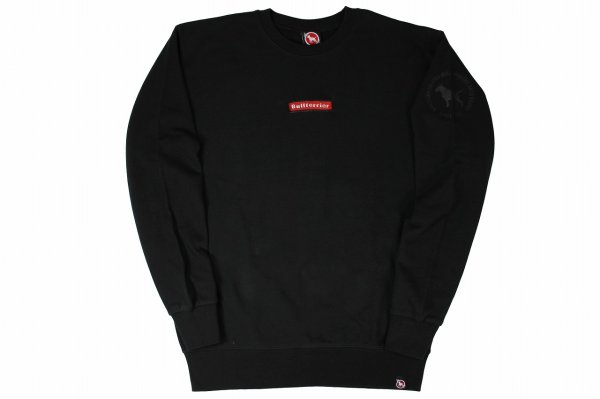 Photo1: BULL TERRIER Sweatshirt BOX TAG Black (1)