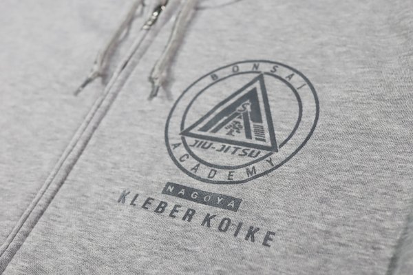 Photo3: BULL TERRIER Kleber Koike Gym Zip Hoodie Parka Gray (3)