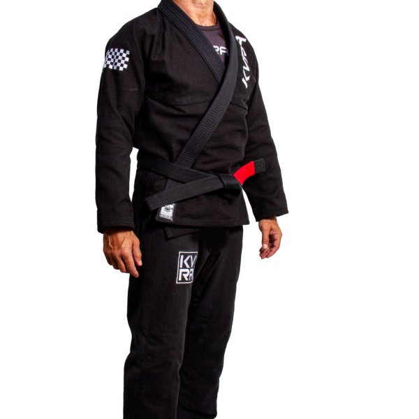 Photo4: KVRA Jiu-Jitsu Gi FICHA BORDADOS Black (4)