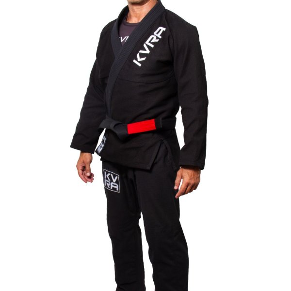 Photo3: KVRA Jiu-Jitsu Gi FICHA BORDADOS Black (3)