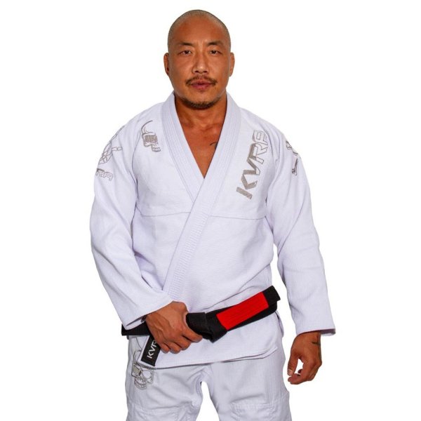 Photo1: KVRA Jiu-Jitsu Gi SILVER ARTE White (1)