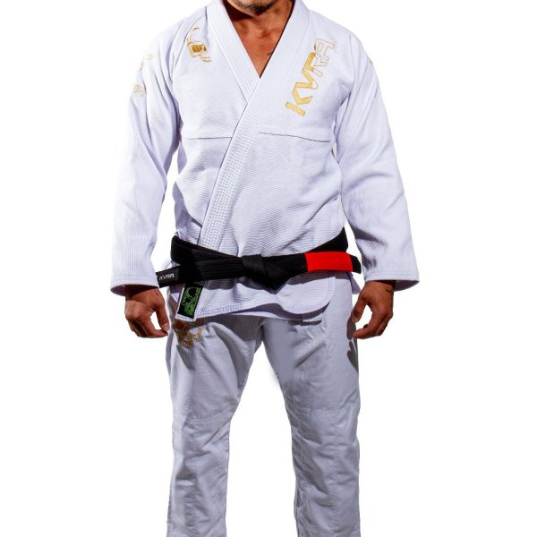 Photo2: KVRA Jiu-Jitsu Gi GOLD ARTE White (2)