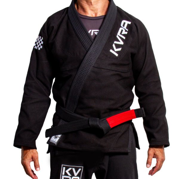 Photo2: KVRA Jiu-Jitsu Gi FICHA BORDADOS Black (2)