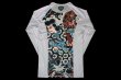 Photo5: BULL TERRIER Rashguard OROCHIMARU Long Sleeve White (5)