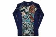 Photo5: BULL TERRIER Rashguard OROCHIMARU Long Sleeve Navy (5)