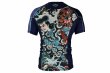 Photo3: BULL TERRIER Rashguard OROCHIMARU Short Sleeve Navy (3)