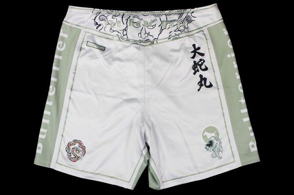 Photo5: BULL TERRIER Fight Shorts OROCHIMARU White (5)