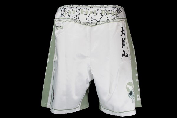 Photo3: BULL TERRIER Fight Shorts OROCHIMARU White (3)