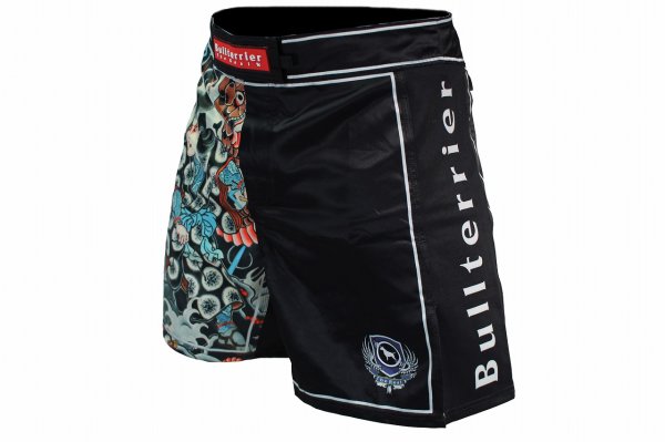 Photo2: BULL TERRIER Fight Shorts OROCHIMARU Black (2)