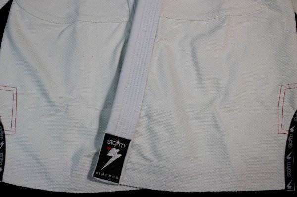 Photo7: Storm Kimonos Jiu Jitsu Gis Commander White  SALE (7)