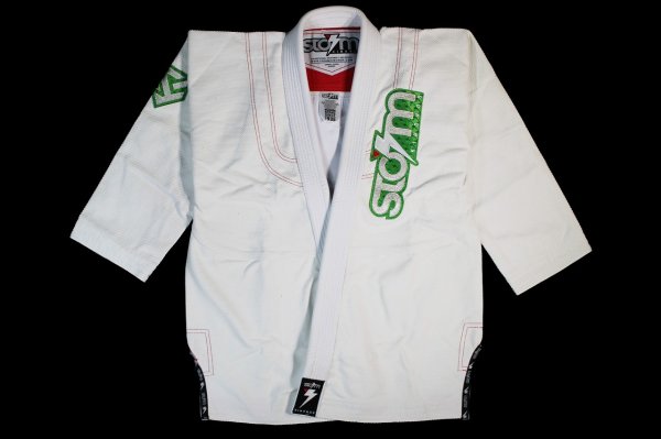 Photo1: Storm Kimonos Jiu Jitsu Gis Commander White  SALE (1)