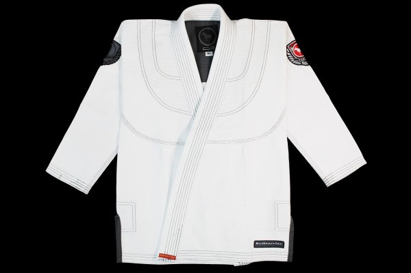 Photo1: BULLTERRIER KIDS Jiu-Jitsu Gi Super Light LAS White (1)