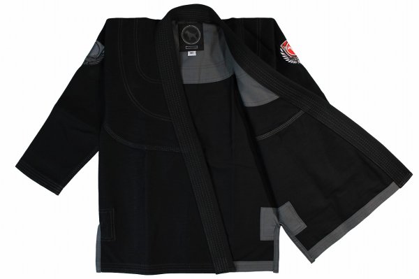 Photo2: BULLTERRIER KIDS Jiu-Jitsu Gi Super Light LAS Black (2)