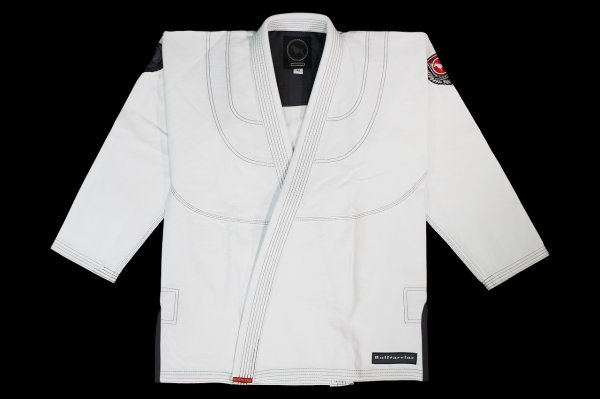 Photo1: BULLTERRIER Jiu-Jitsu Gi Super Light LAS White (1)