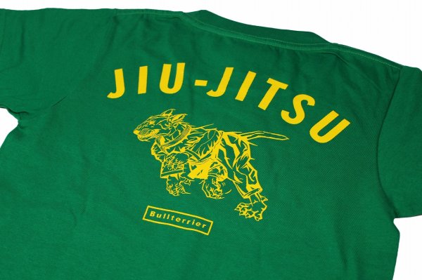 Photo4: BULL TERRIER Kids T-Shirts Jiu-Jitsu Green (4)
