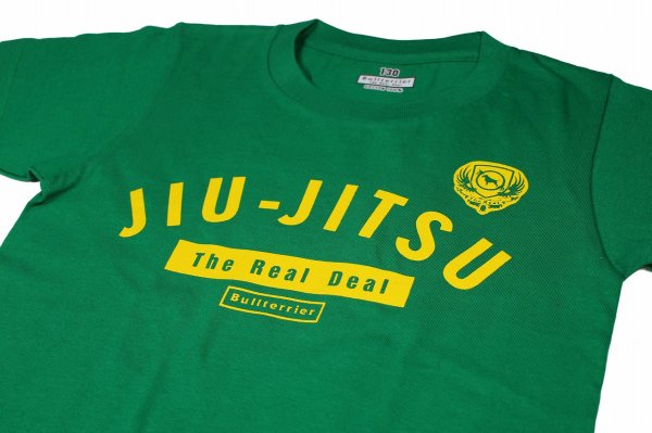 Photo3: BULL TERRIER Kids T-Shirts Jiu-Jitsu Green (3)