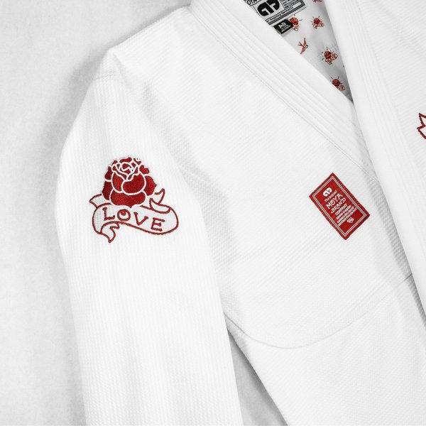 Photo7: MOYA BRAND Jiu-Jitsu Gi LOVE x HATE White  (7)