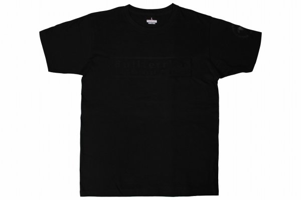 Photo1: BULL TERRIER T-Shirt Box Logo Flock Black (1)
