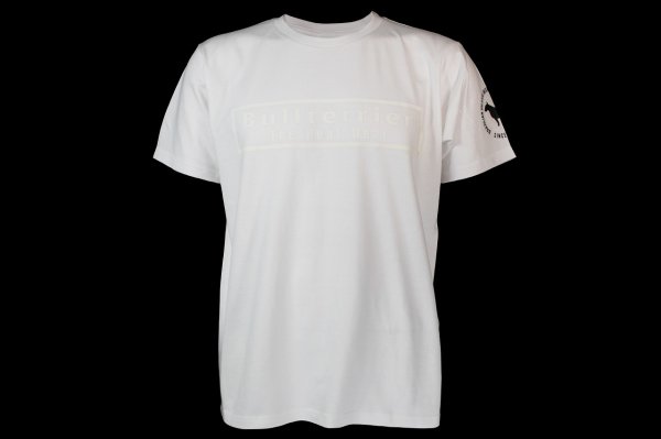 Photo4: BULL TERRIER T-Shirt Box Logo Flock White (4)