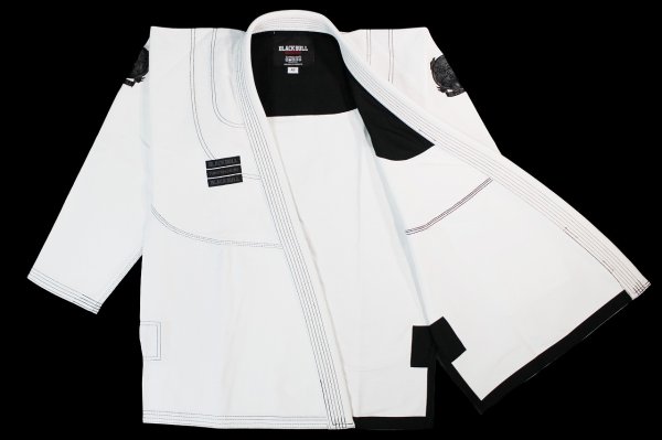 Photo2: BLACK BULL Jiu-Jitsu Gi LIGHT XR White (2)