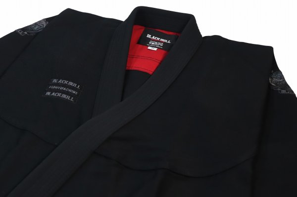 Photo5: BLACK BULL Jiu-Jitsu Gi LIGHT XR Black (5)
