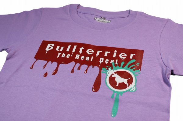 Photo3: BULL TERRIER Kids T-Shirts PAINT Purple (3)