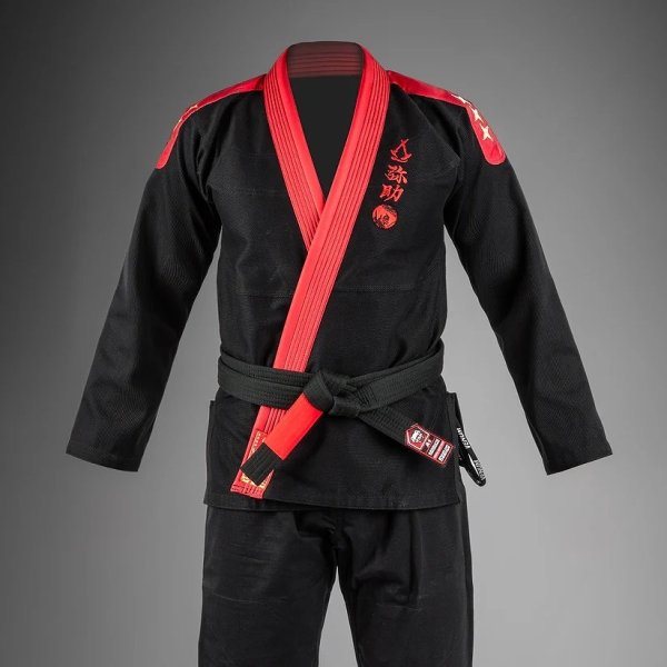 Photo2: VENUM x ASSASSIN`S CREED Jiu Jitsu Gi SHADOWS Burgundy/Black (2)