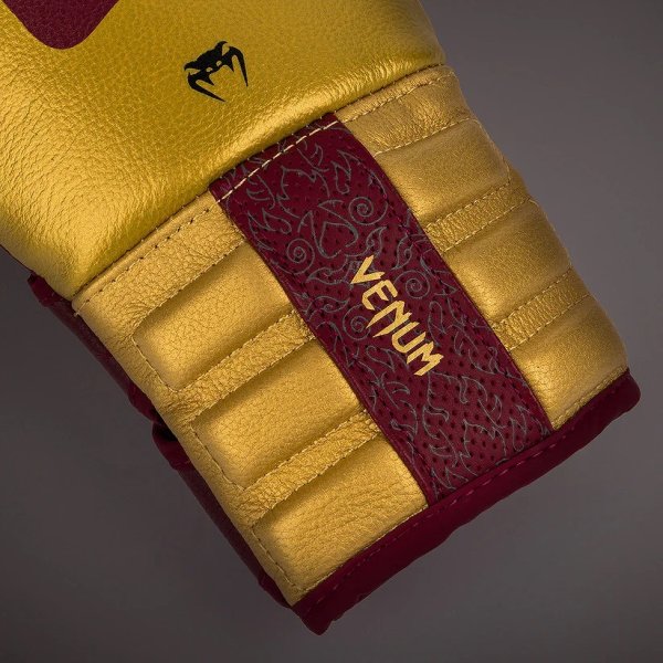 Photo5: VENUM Boxing Glove REVERSO Cherry Red/Gold (5)