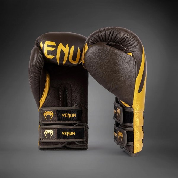 Photo2: VENUM Boxing Glove REVERSO Chocolate/Gold (2)
