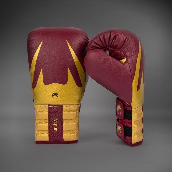 Photo3: VENUM Boxing Glove REVERSO Cherry Red/Gold (3)