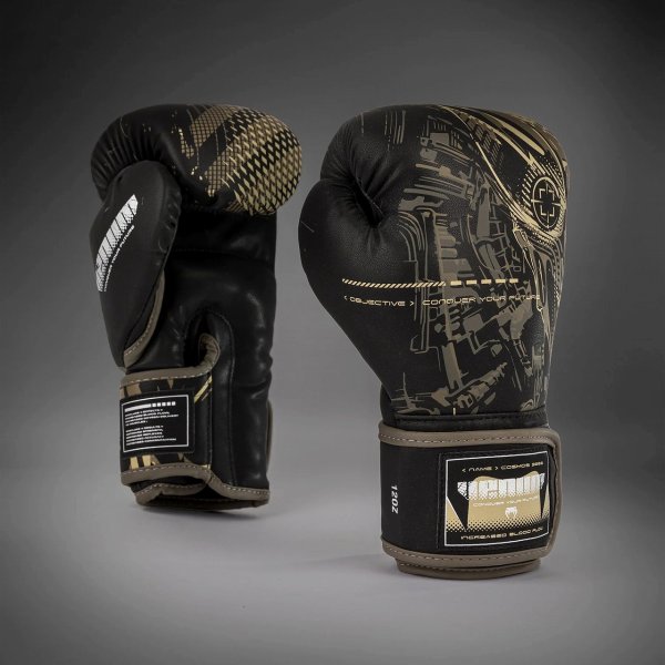 Photo3: VENUM Boxing Glove INVADER Black/Sand (3)