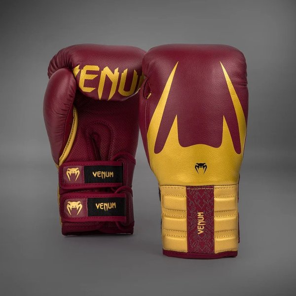 Photo1: VENUM Boxing Glove REVERSO Cherry Red/Gold (1)