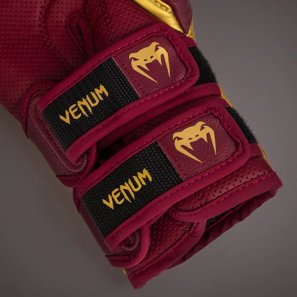 Photo7: VENUM Boxing Glove REVERSO Cherry Red/Gold (7)