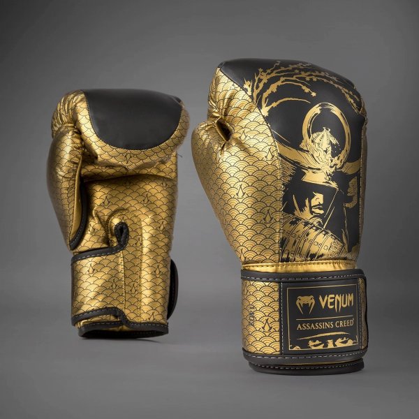 Photo1: VENUM x ASSASSIN`S CREED Boxing Glove SHADOWS Black/Gold (1)