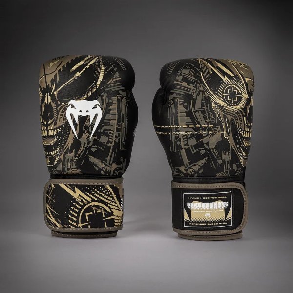 Photo2: VENUM Boxing Glove INVADER Black/Sand (2)